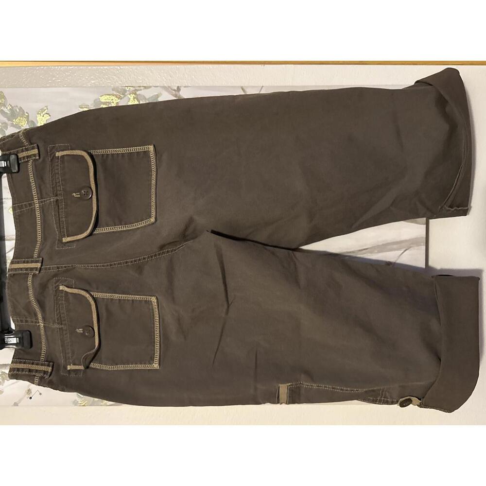 Eddie Bauer Brown Capri Pants with Contrast Stitching - Picture 8 of 9
